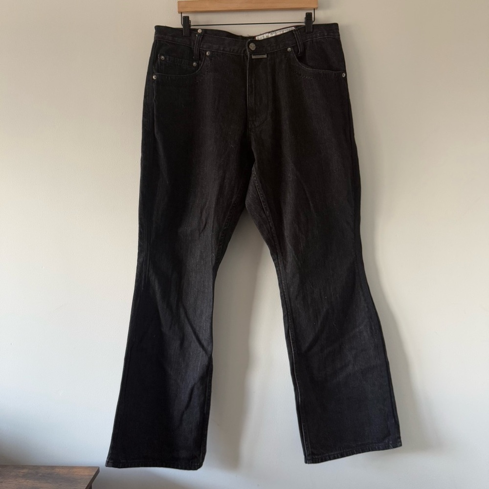 Vintage Artful Dodger Jeans Mens 40 Black Baggy Streetwear Y2K Skater Hip Hop‎